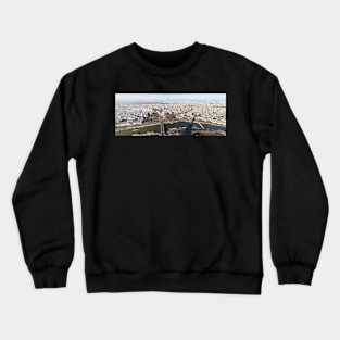 Paris panorama view from Eiffel Tower Crewneck Sweatshirt